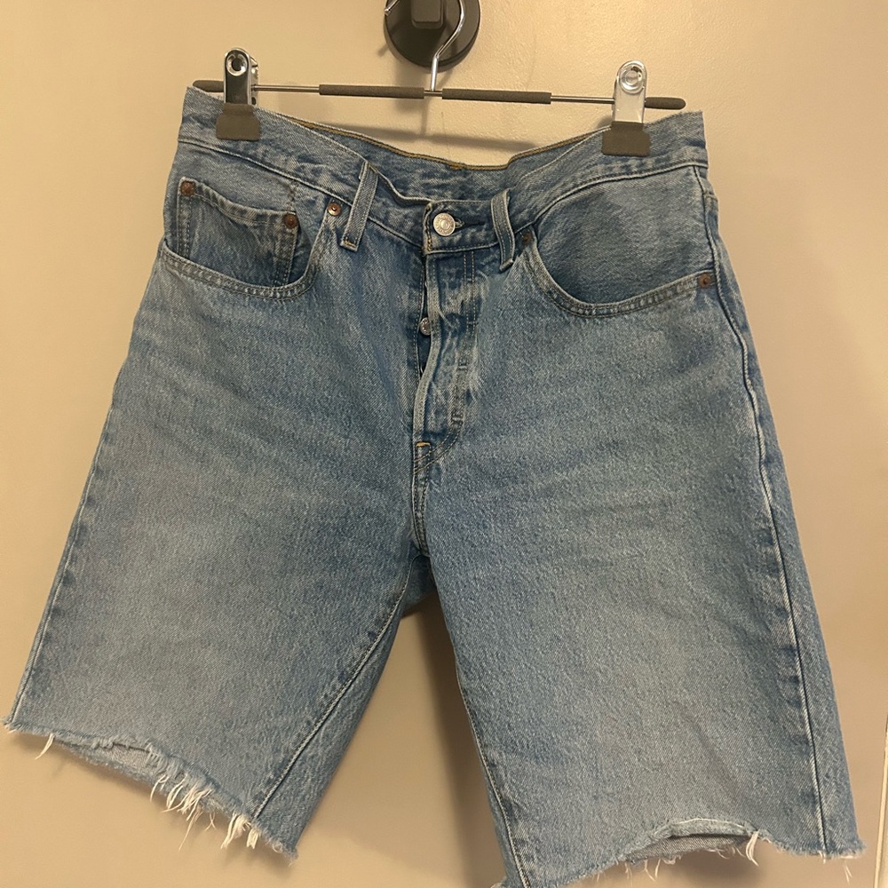 501 long Jean shorts